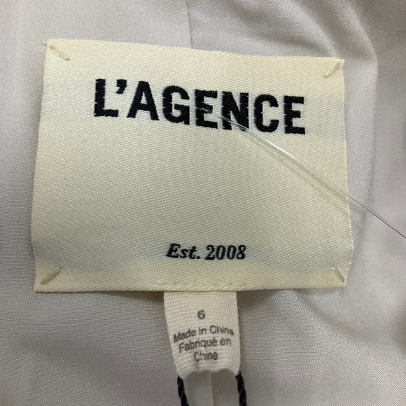 L'AGENCE ECRU / GOLD KENZIE DOUBLE BREASTED BLAZER - Picture 4 of 6